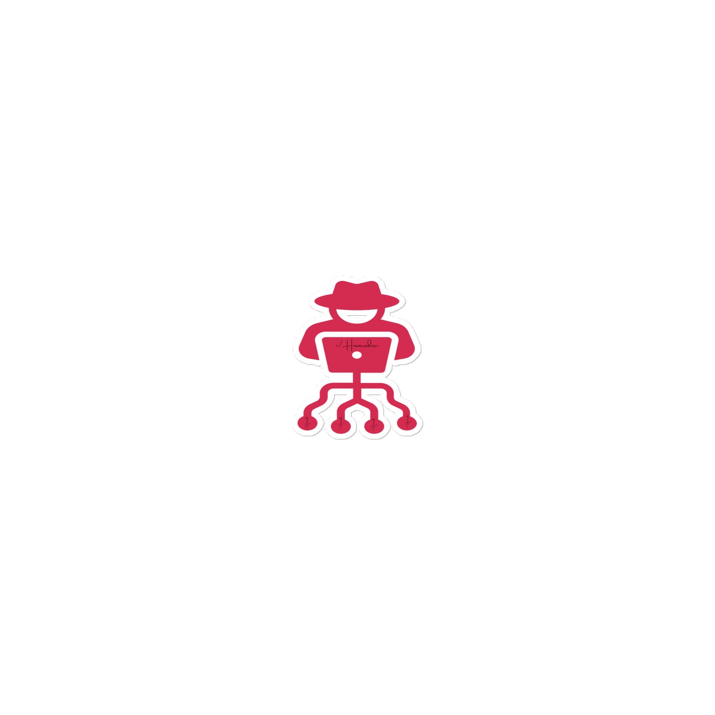 High-opacity hacker vinyl stickers for laptops and gaming setups