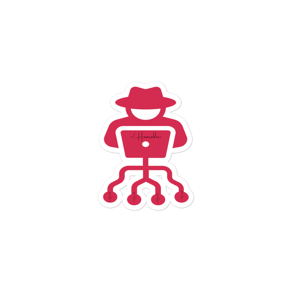 High-opacity hacker vinyl stickers for laptops and gaming setups