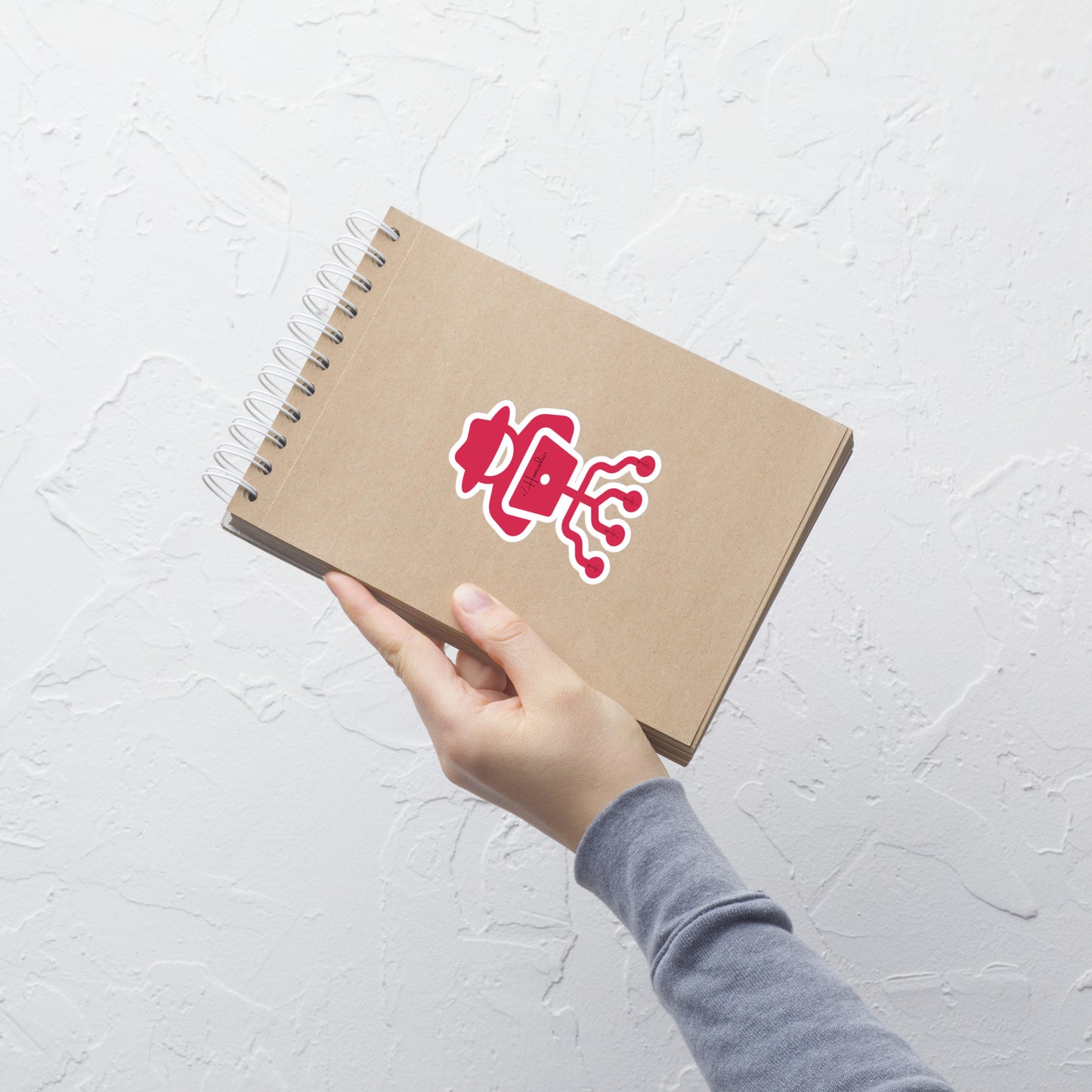 hamcodes kiss-cut-stickers-white