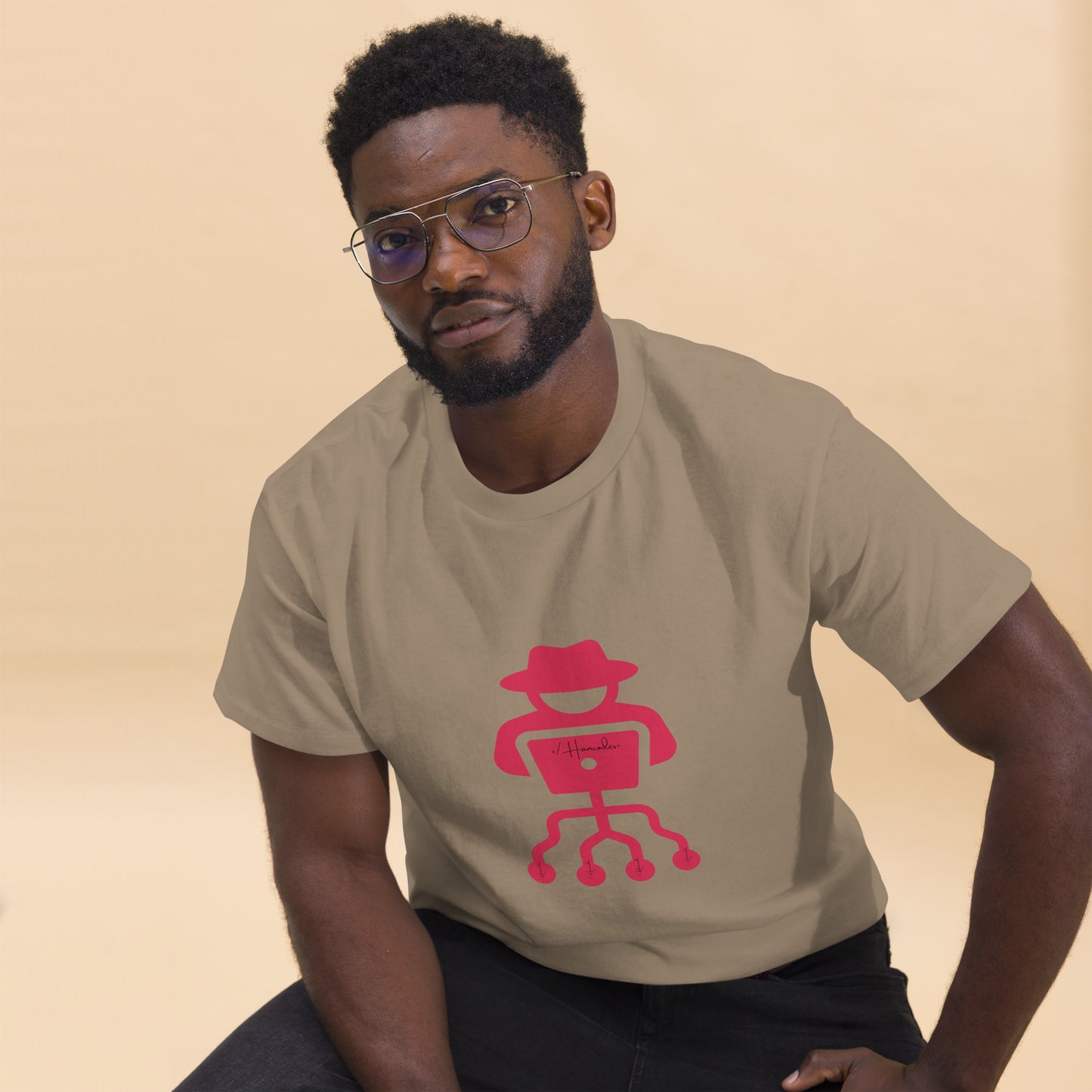 hamcodes unisex-classic-tee-brown-savana