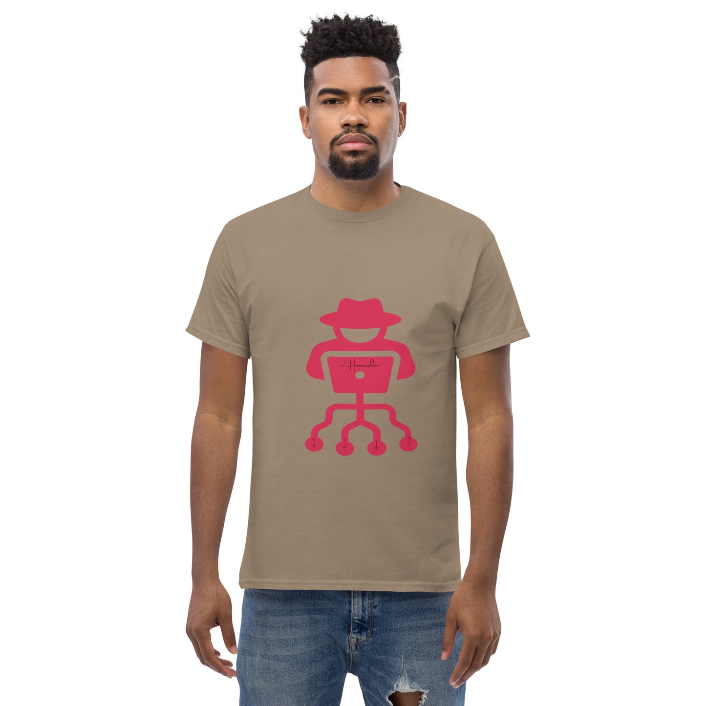 hamcodes unisex-classic-tee-brown-savana
