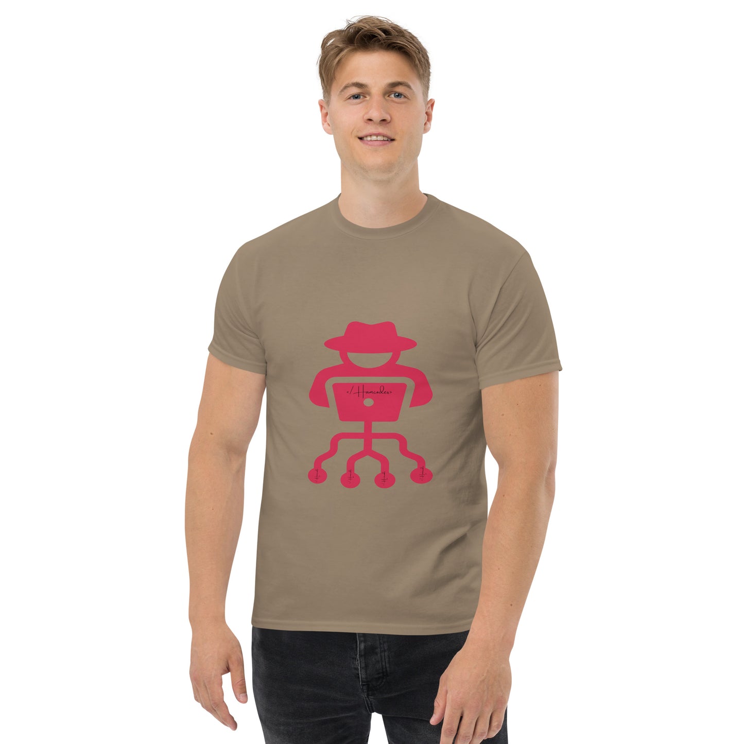 hamcodes unisex-classic-tee-brown-savana