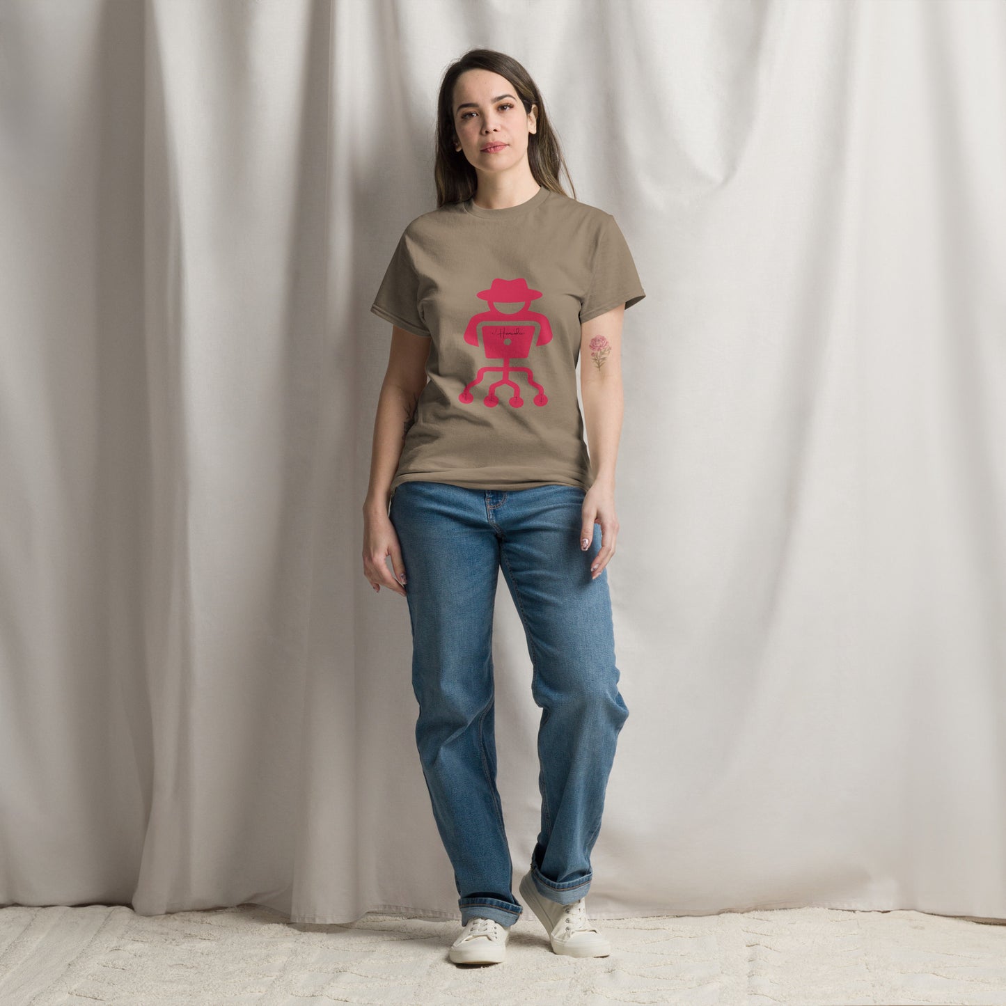 hamcodes unisex-classic-tee-brown-savana