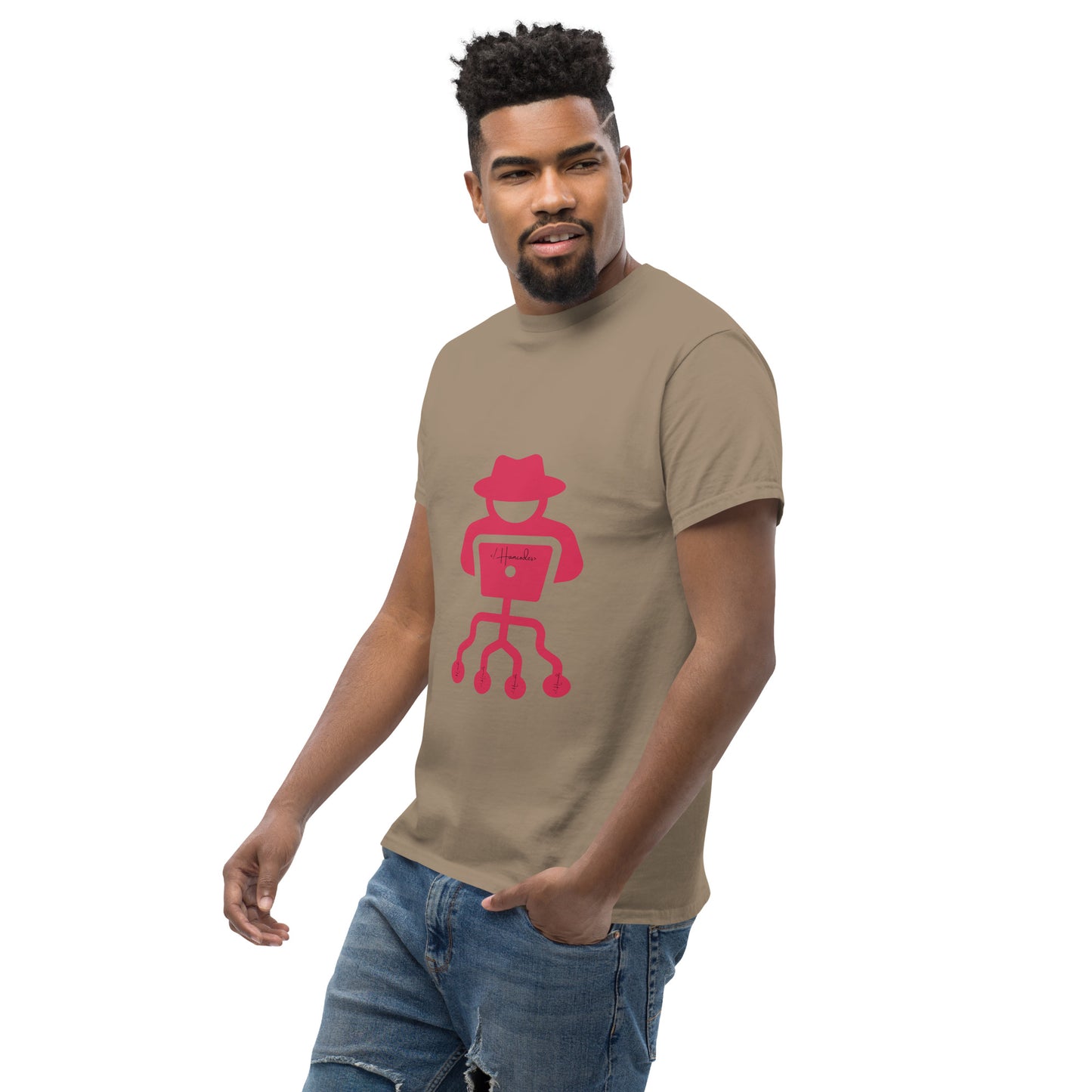 hamcodes unisex-classic-tee-brown-savana