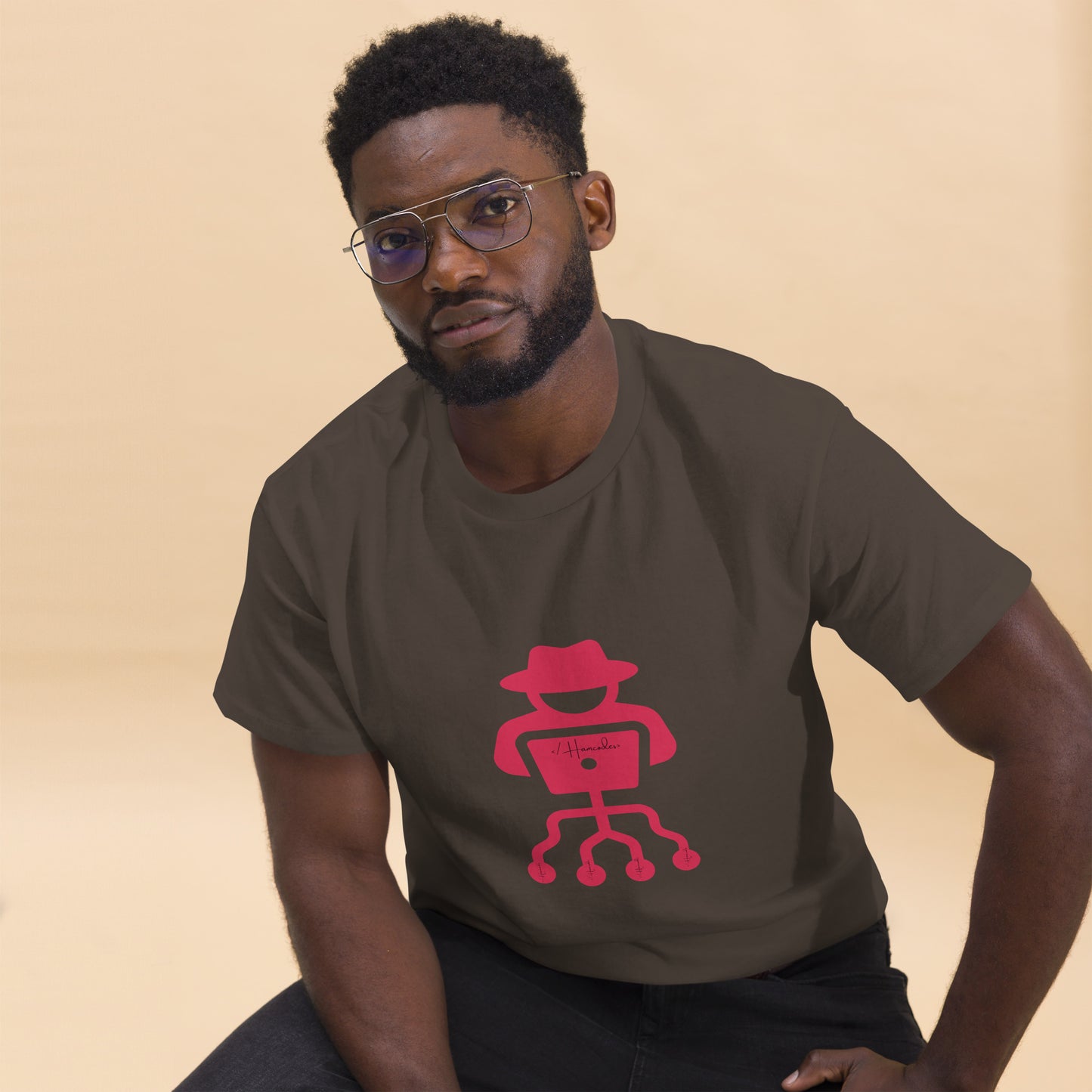 hamcodes unisex-classic-tee-dark-chocolate