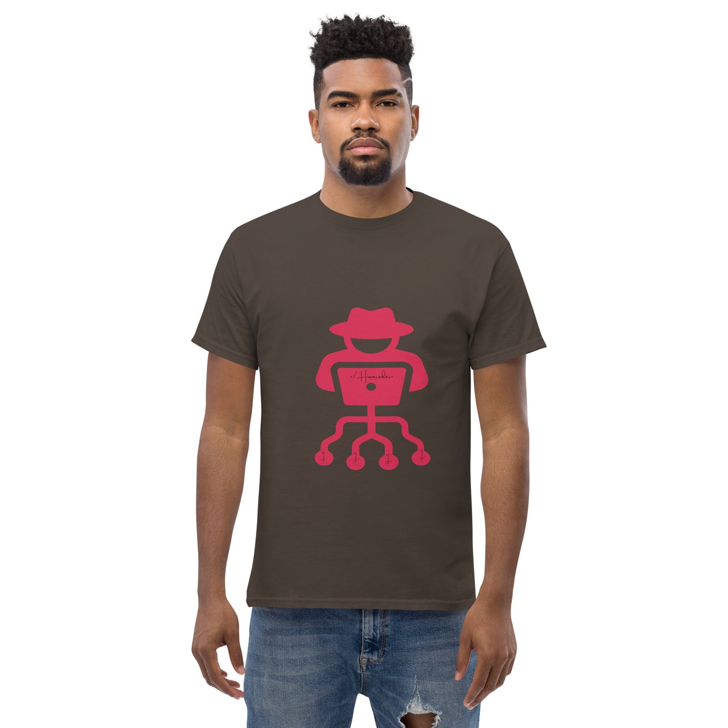 hamcodes unisex-classic-tee-dark-chocolate