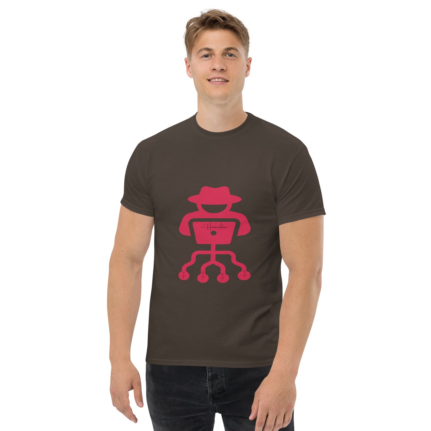 hamcodes unisex-classic-tee-dark-chocolate