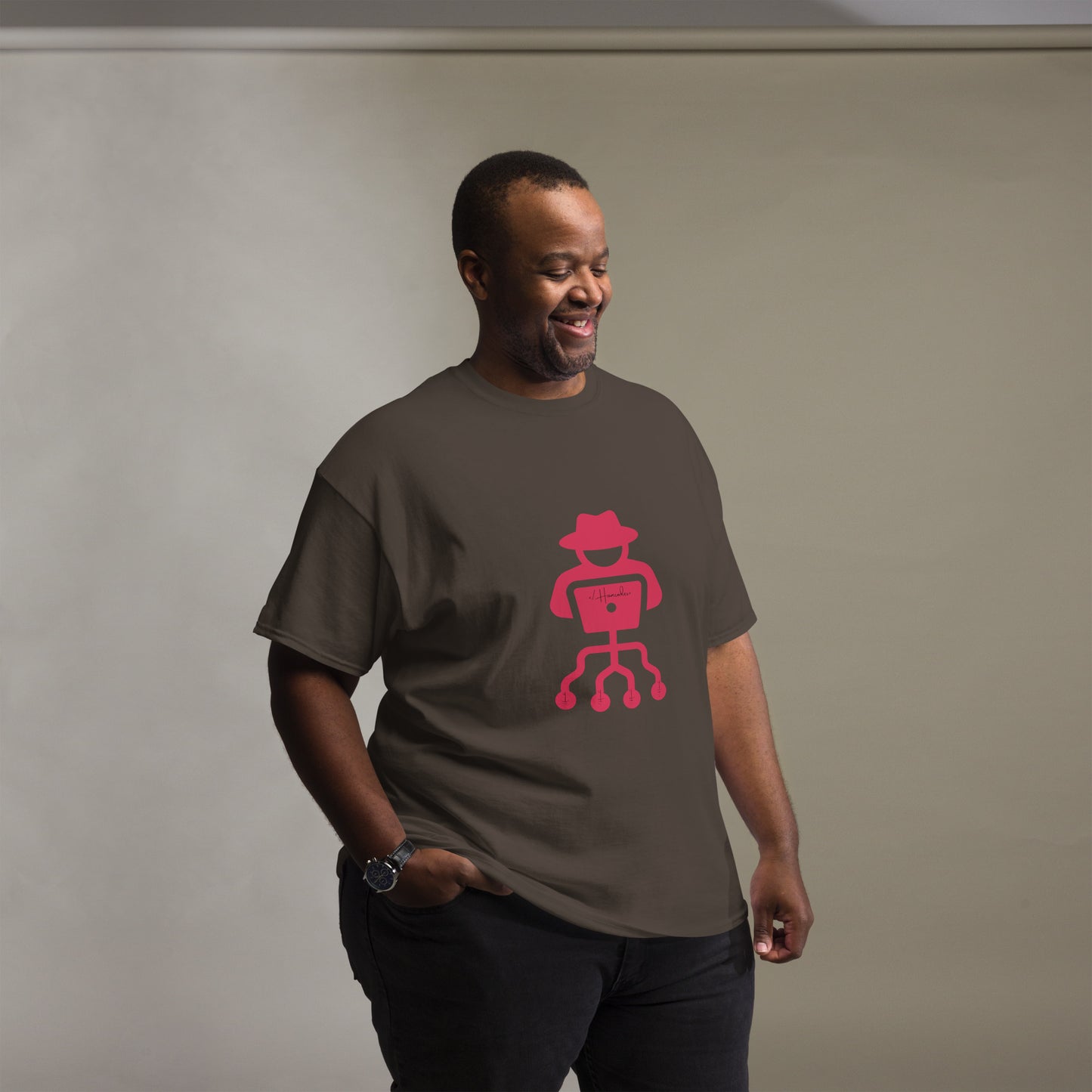 hamcodes unisex-classic-tee-dark-chocolate