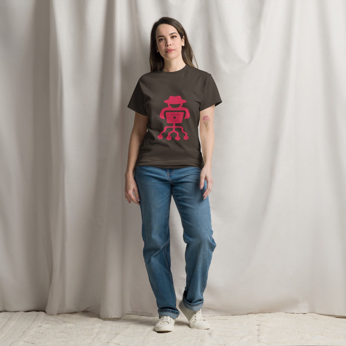hamcodes unisex-classic-tee-dark-chocolate