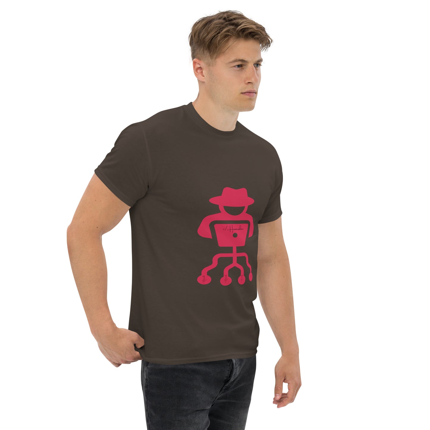 hamcodes unisex-classic-tee-dark-chocolate