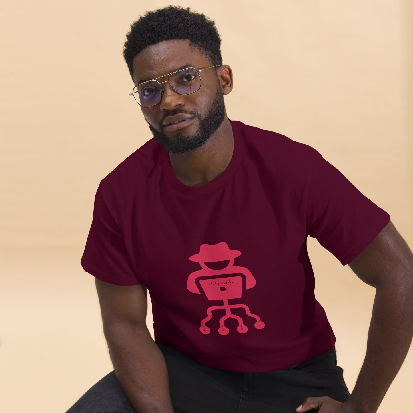 hamcodes unisex-classic-tee-maroon