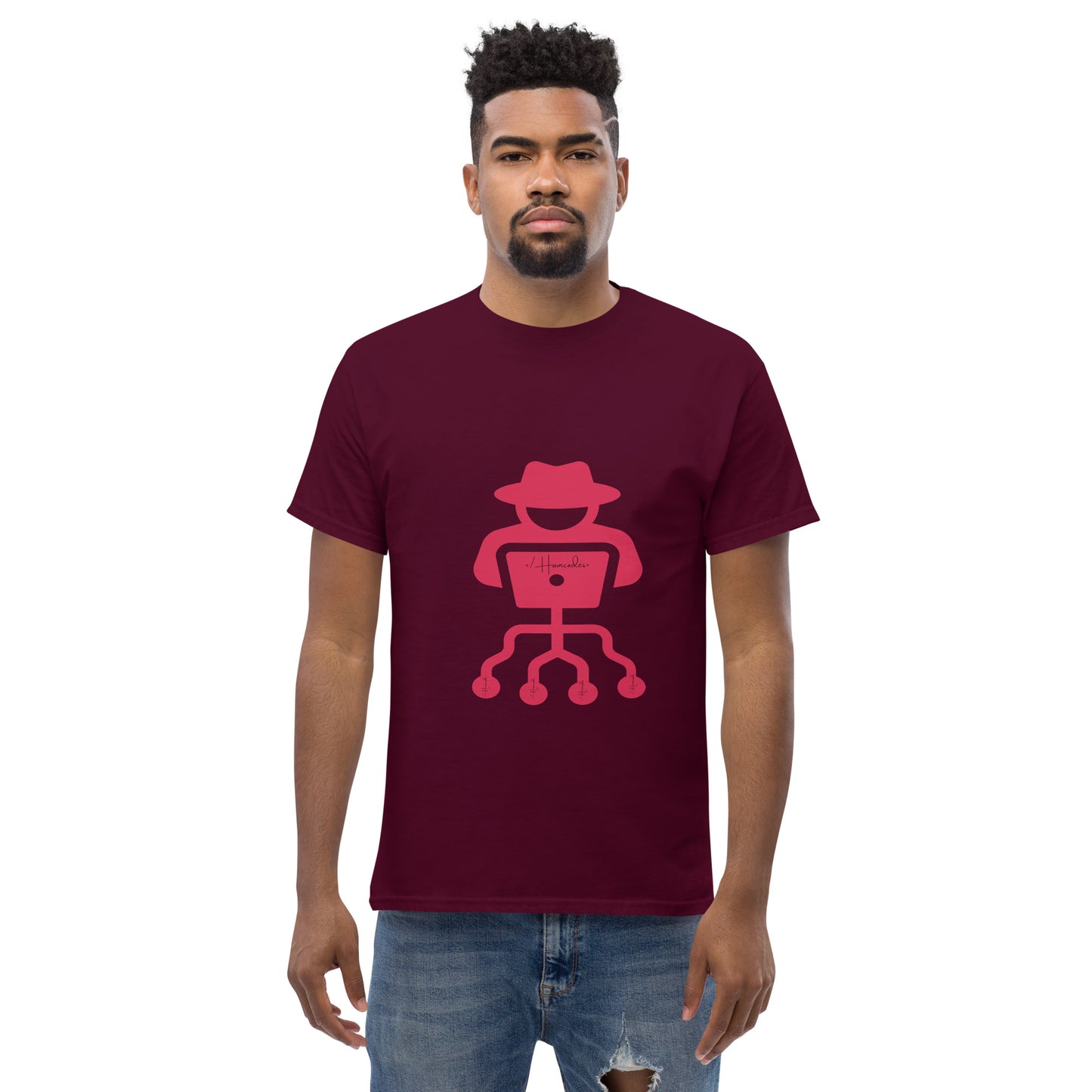 hamcodes unisex-classic-tee-maroon