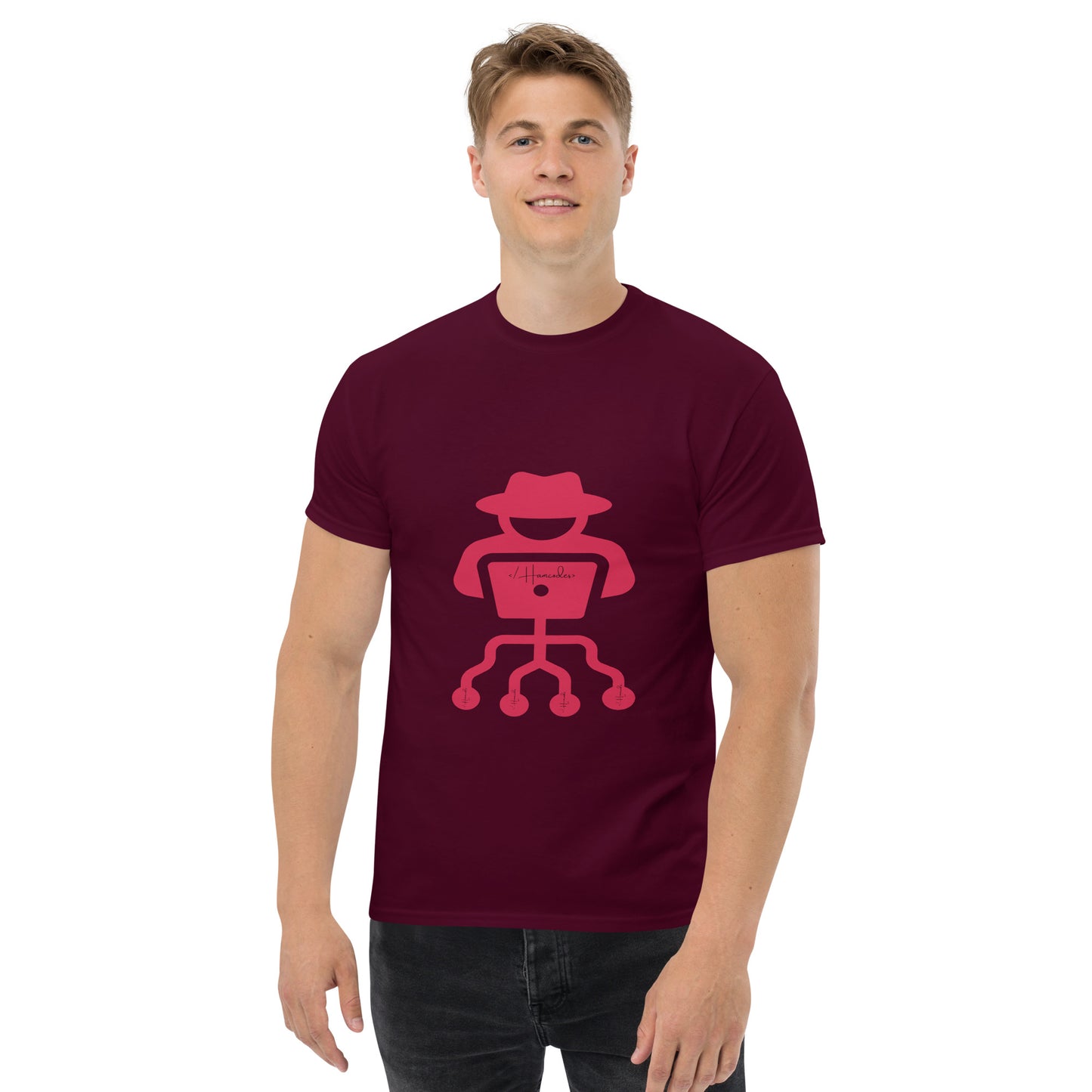 hamcodes unisex-classic-tee-maroon