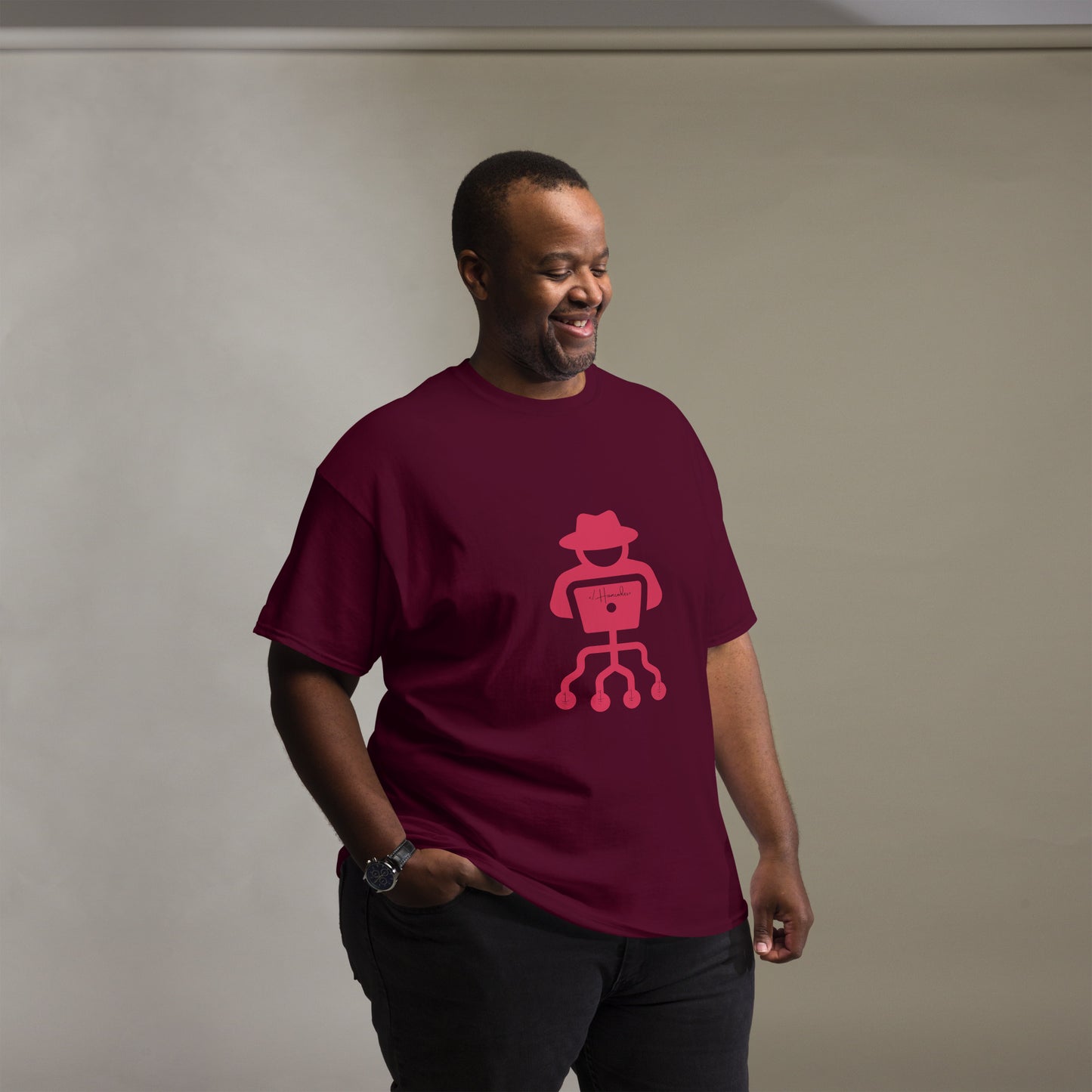 hamcodes unisex-classic-tee-maroon