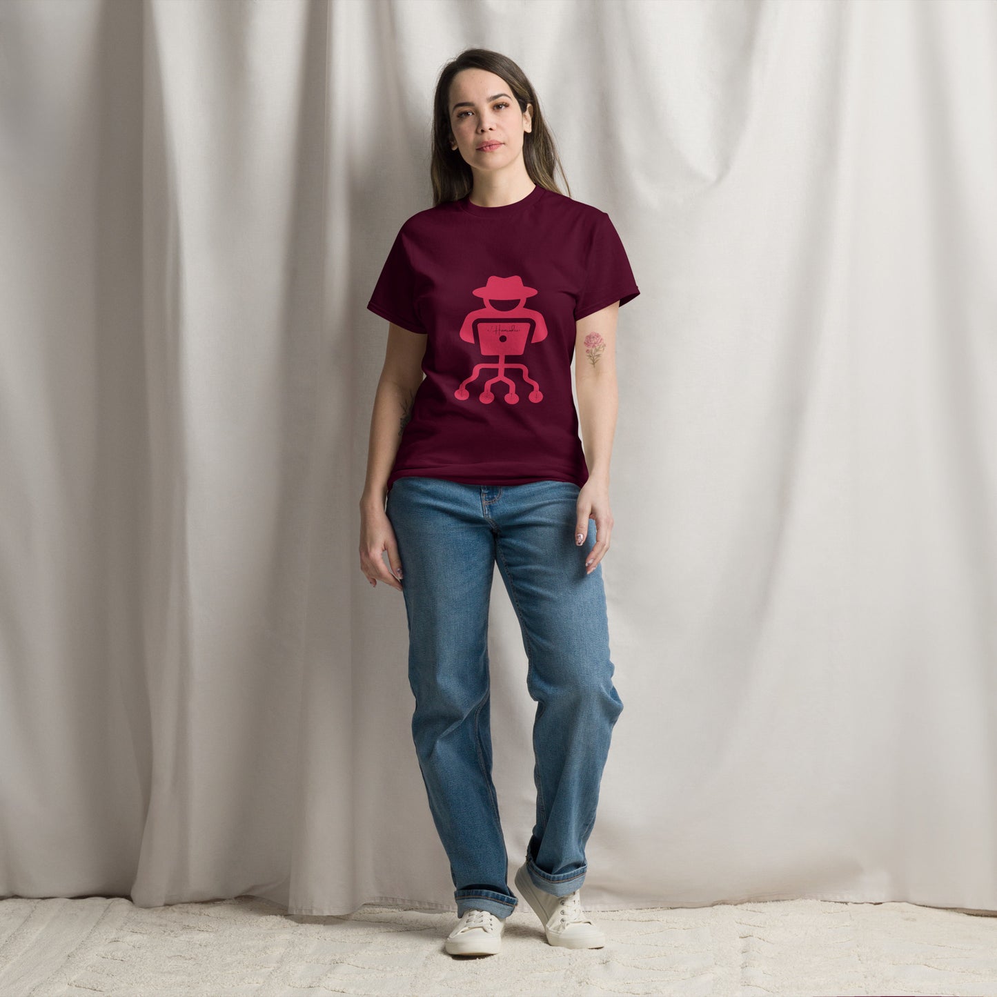 hamcodes unisex-classic-tee-maroon