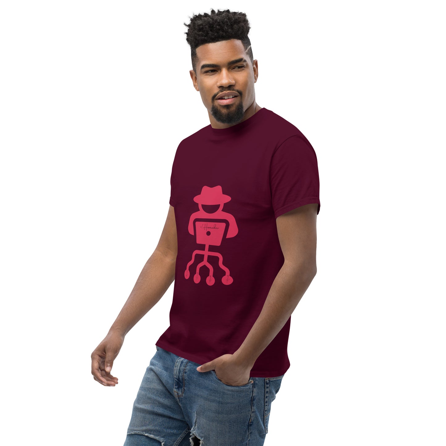 hamcodes unisex-classic-tee-maroon