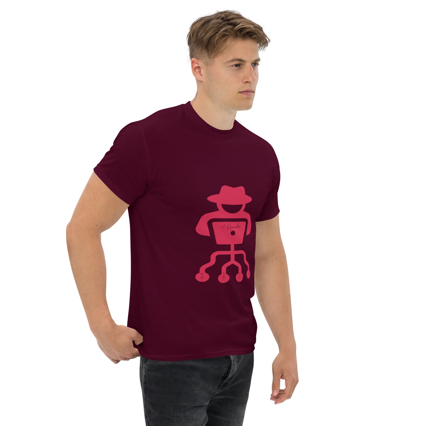 hamcodes unisex-classic-tee-maroon