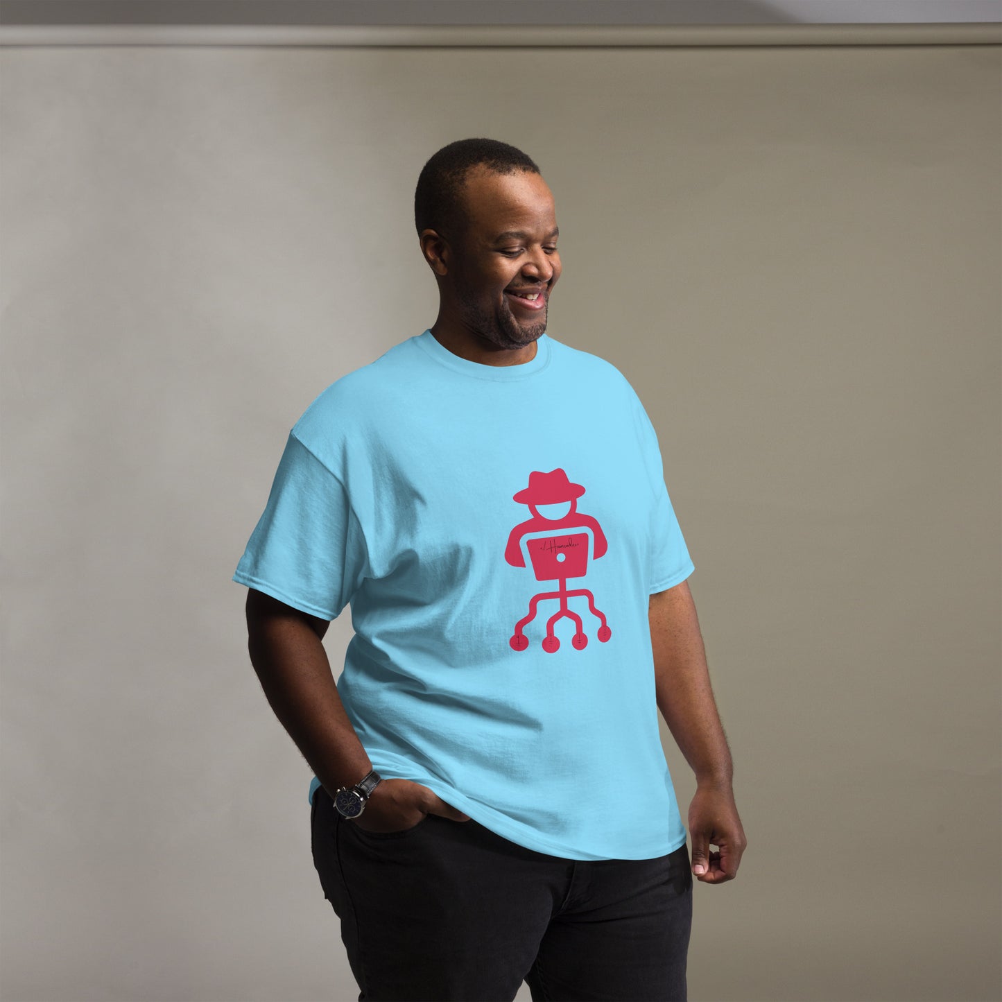 hamcodes unisex-classic-tee-sky-front