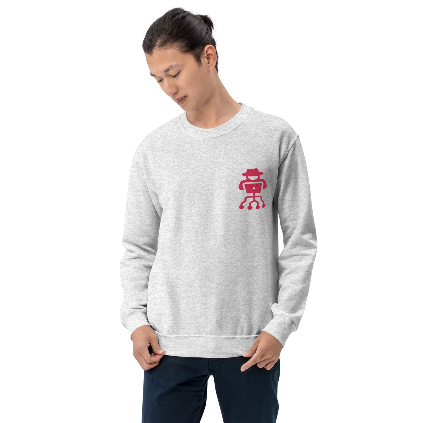 hamcodes unisex-crew-neck-sweatshirt-ash