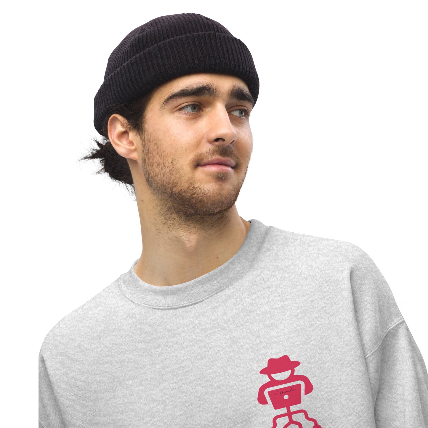 hamcodes unisex-crew-neck-sweatshirt-ash