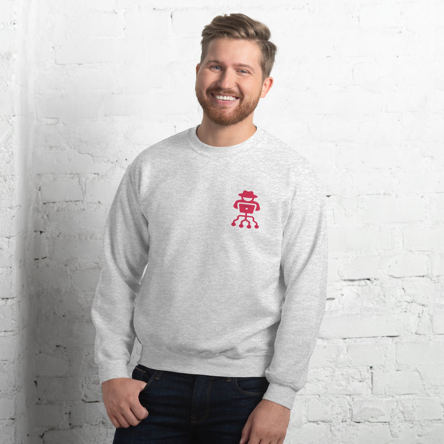 hamcodes unisex-crew-neck-sweatshirt-ash