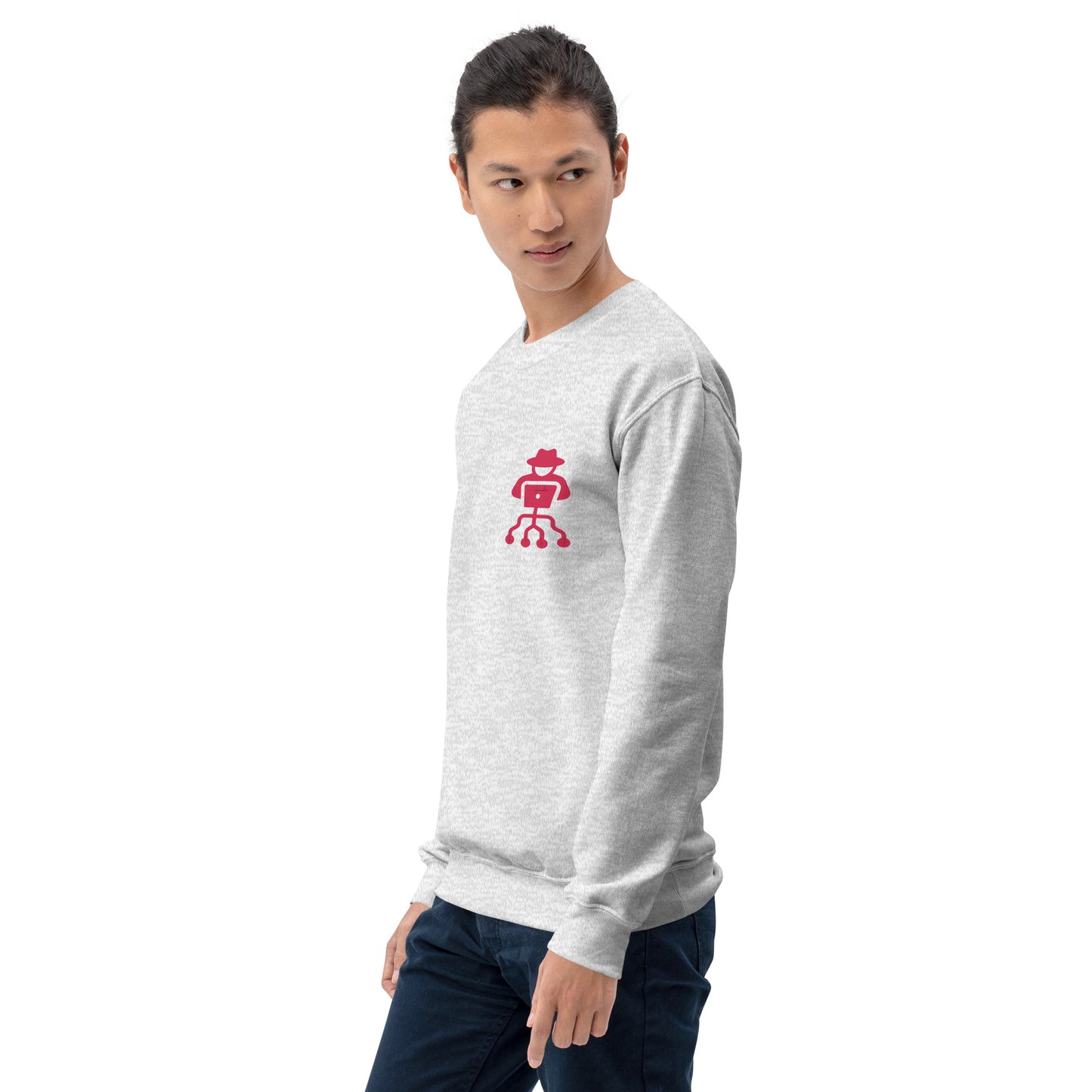 hamcodes unisex-crew-neck-sweatshirt-ash