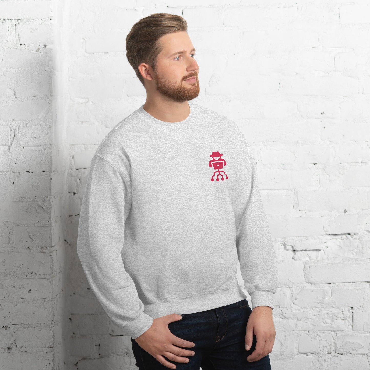 hamcodes unisex-crew-neck-sweatshirt-ash