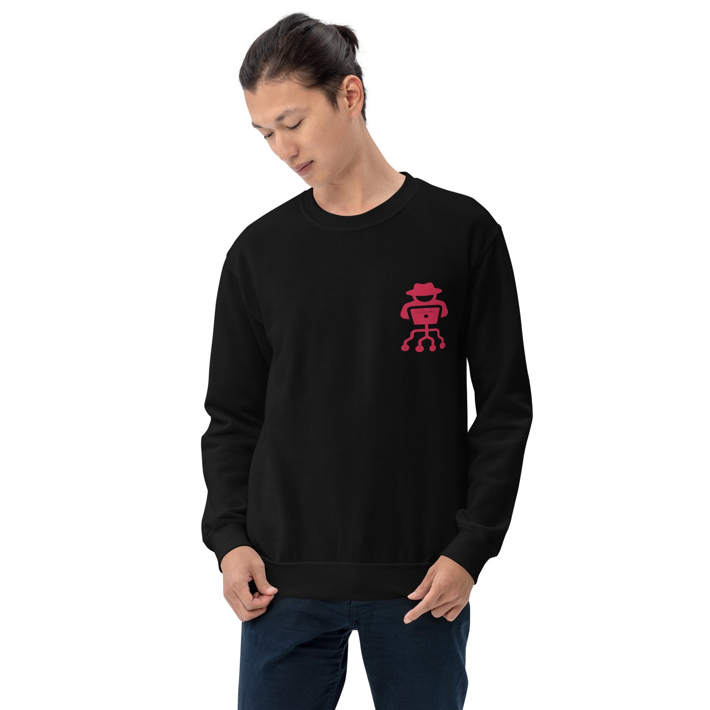 hamcodes unisex-crew-neck-sweatshirt-black
