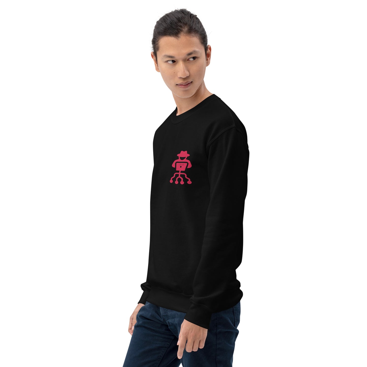 hamcodes unisex-crew-neck-sweatshirt-black