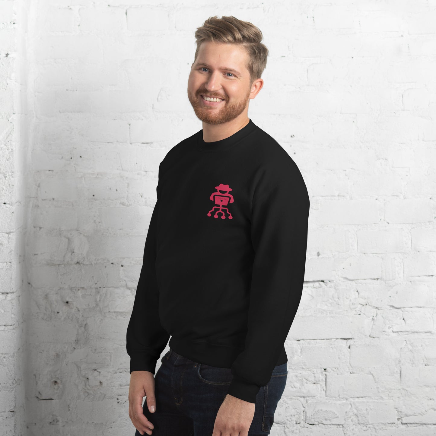 hamcodes unisex-crew-neck-sweatshirt-black
