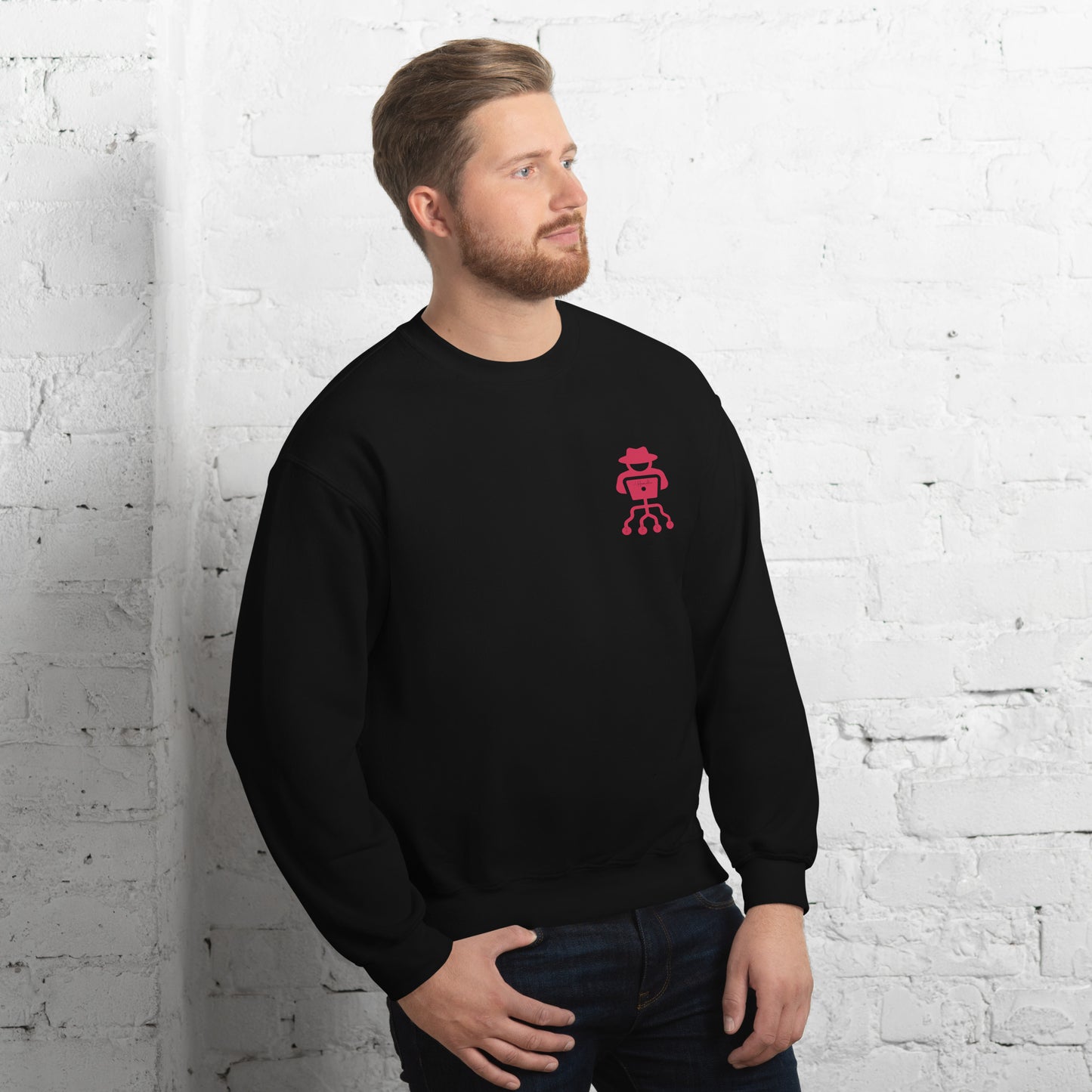 hamcodes unisex-crew-neck-sweatshirt-black