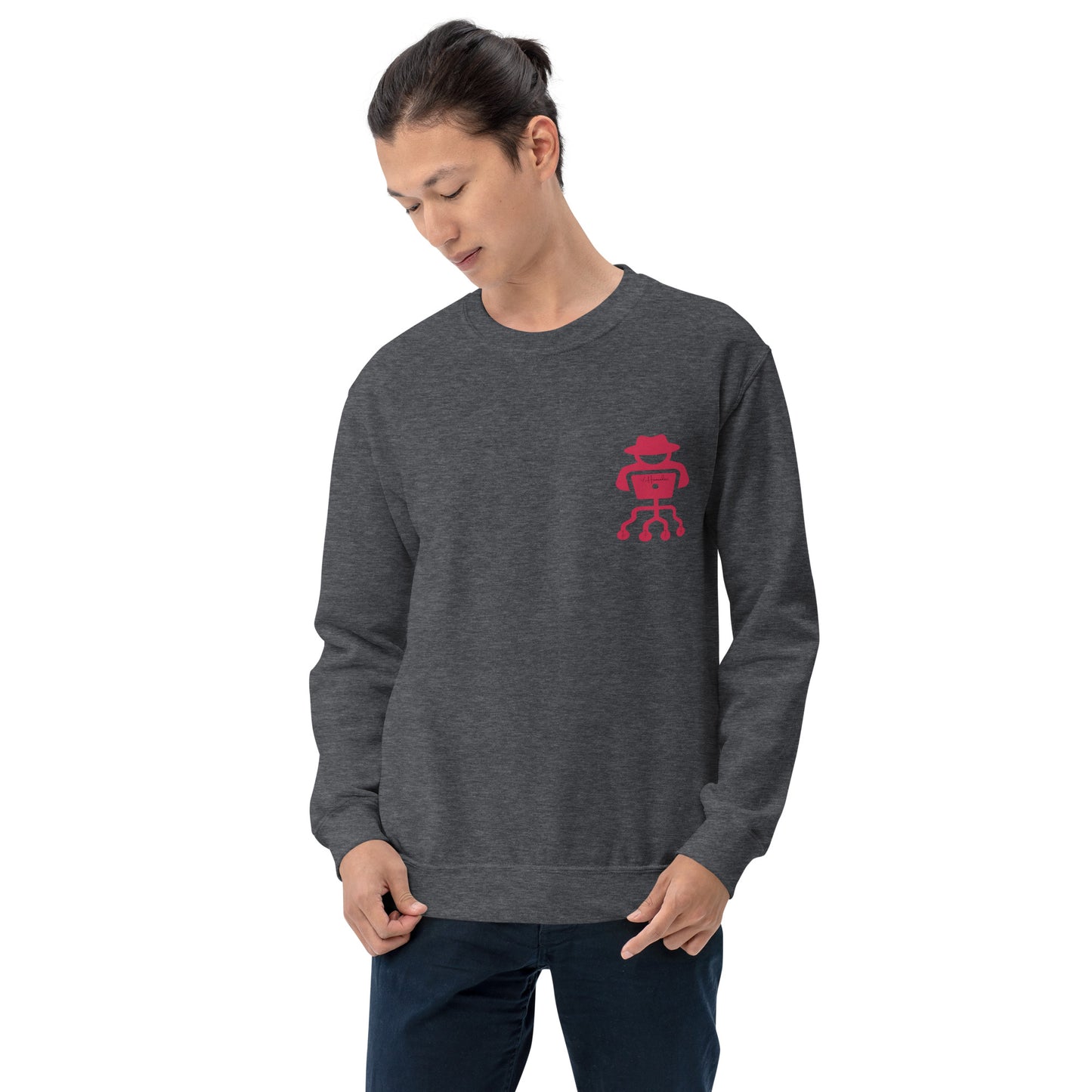 hamcodes unisex-crew-neck-sweatshirt-dark-heather