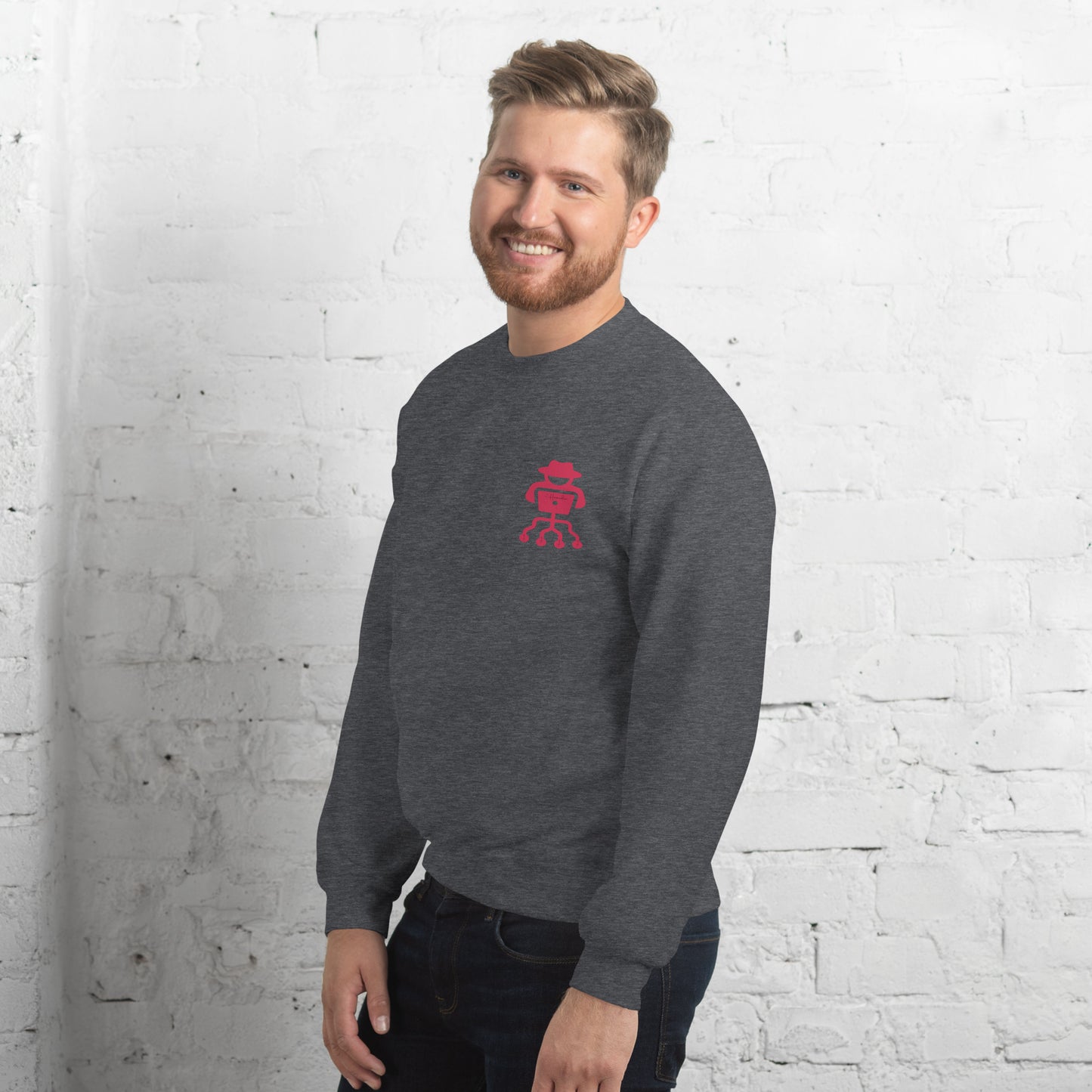 hamcodes unisex-crew-neck-sweatshirt-dark-heather