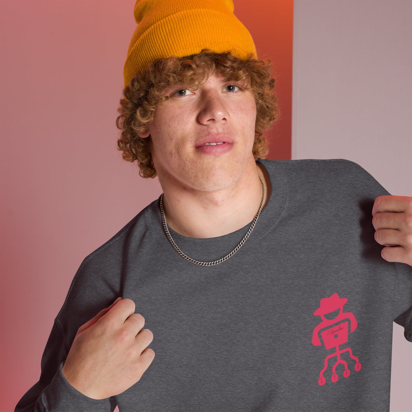 hamcodes unisex-crew-neck-sweatshirt-dark-heather