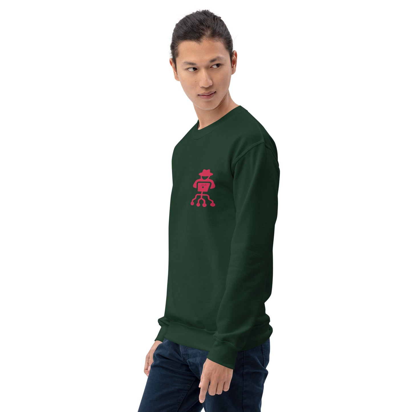 hamcodes unisex-crew-neck-sweatshirt-forest-green