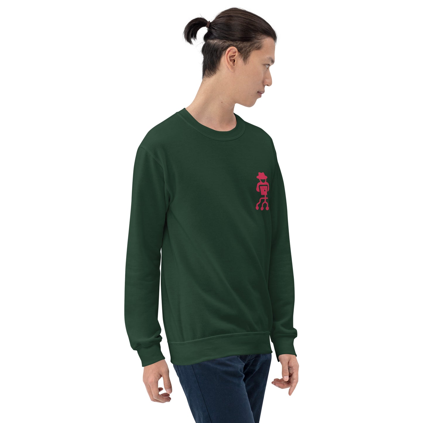 hamcodes unisex-crew-neck-sweatshirt-forest-green