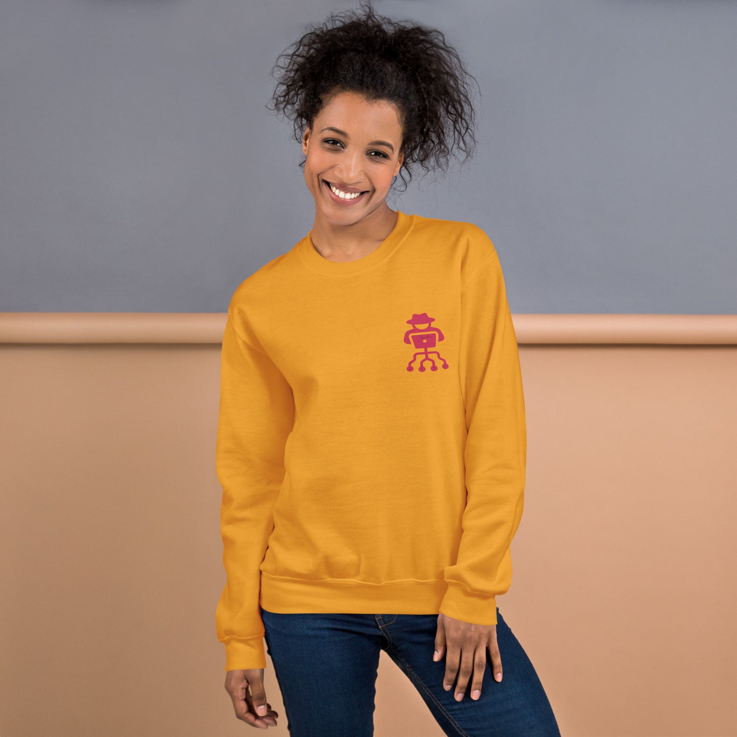 hamcodes unisex-crew-neck-sweatshirt-gold