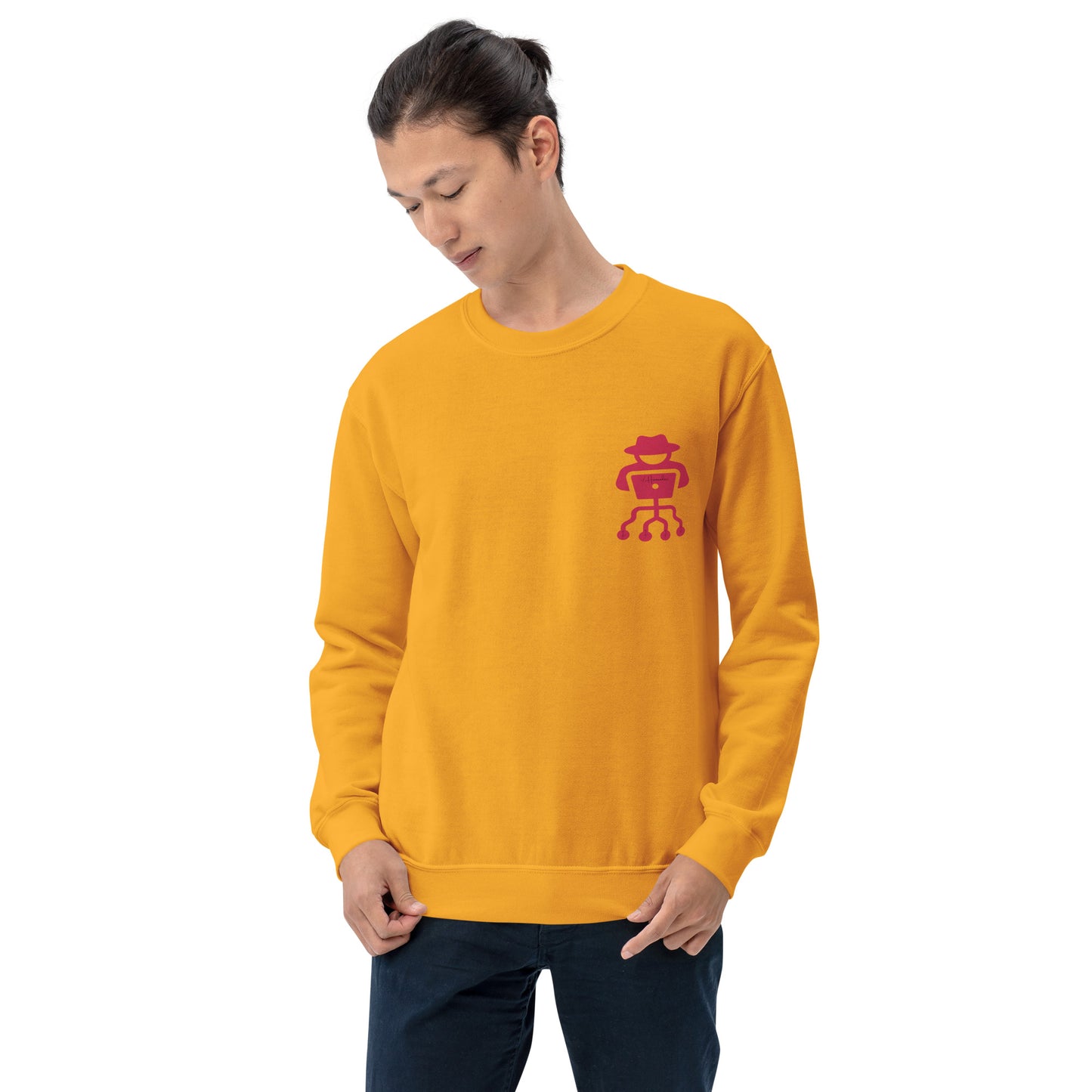 hamcodes unisex-crew-neck-sweatshirt-gold