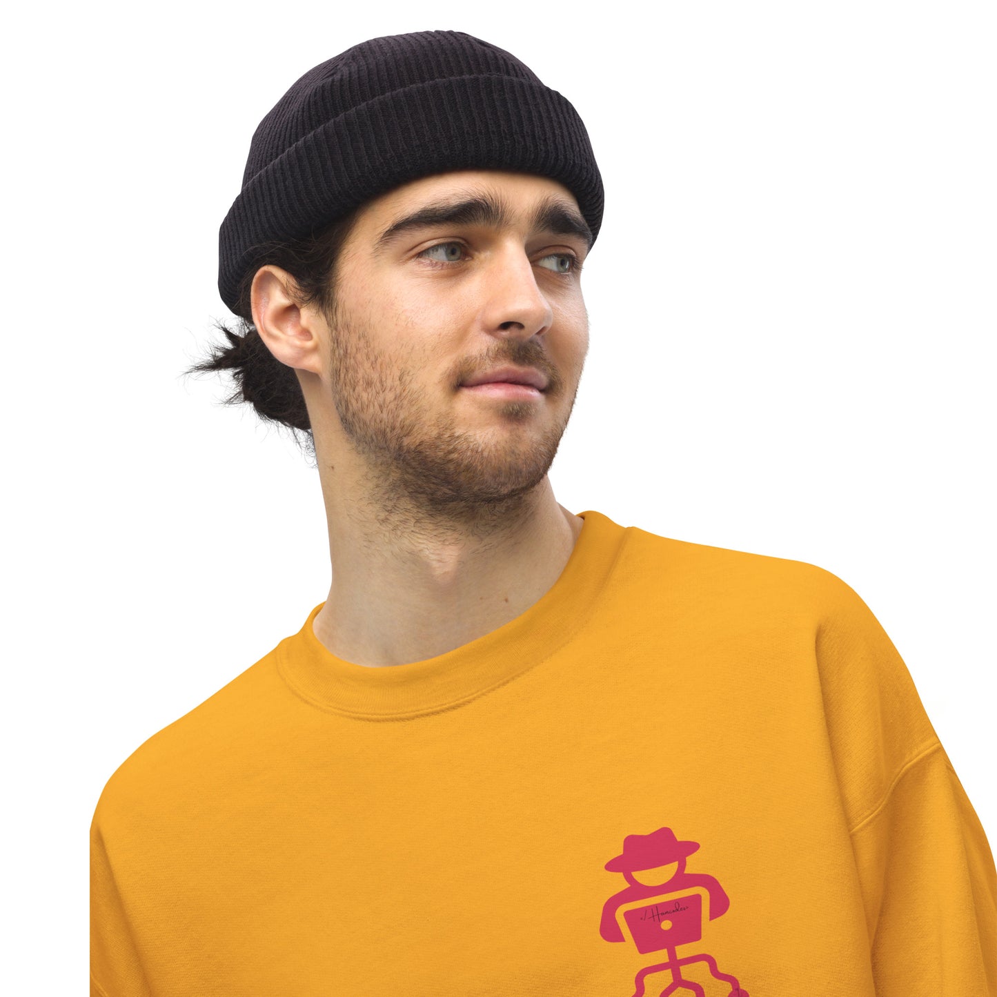 hamcodes unisex-crew-neck-sweatshirt-gold