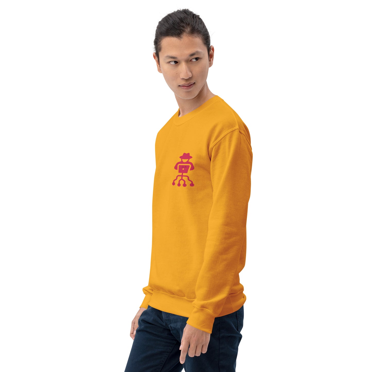 hamcodes unisex-crew-neck-sweatshirt-gold
