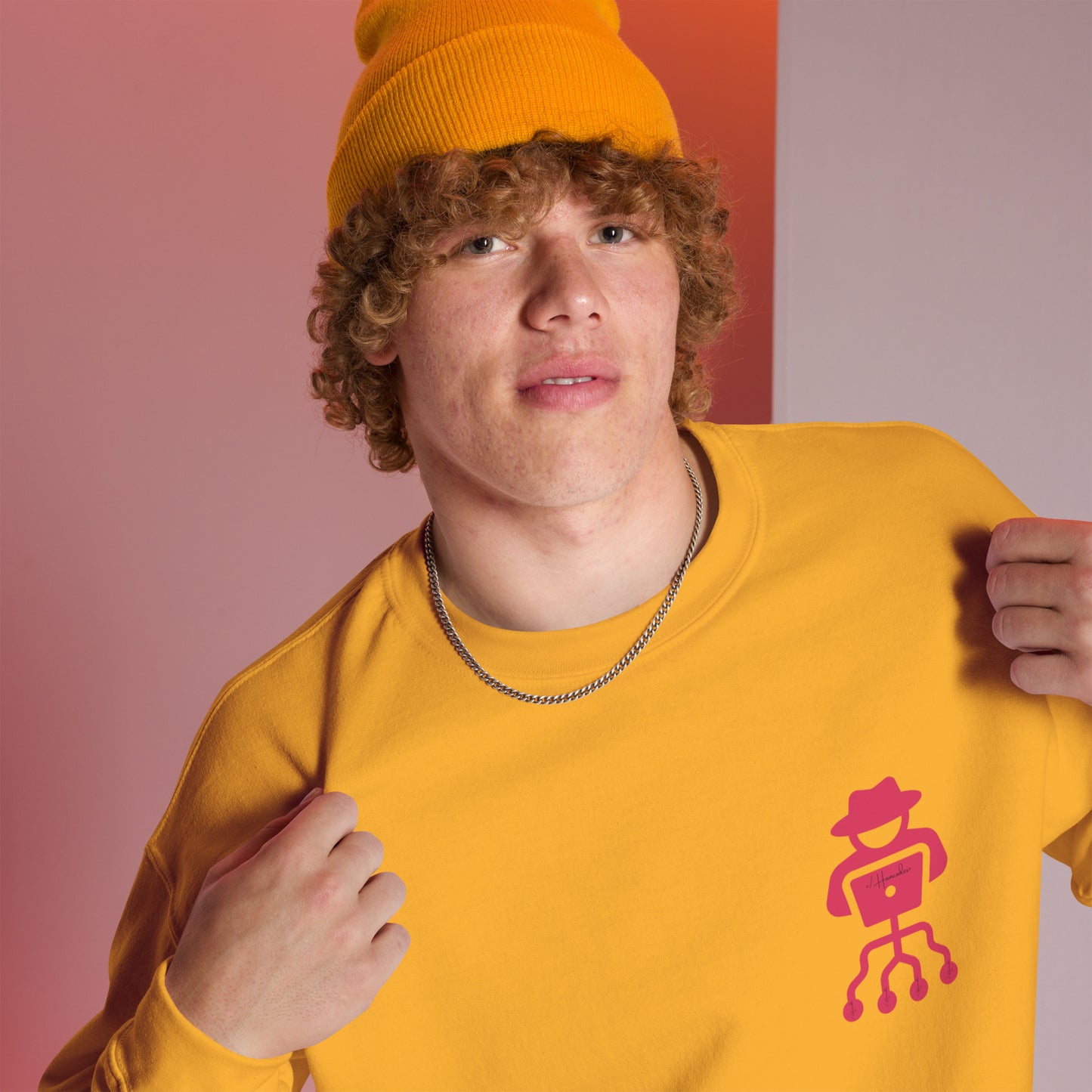 hamcodes unisex-crew-neck-sweatshirt-gold