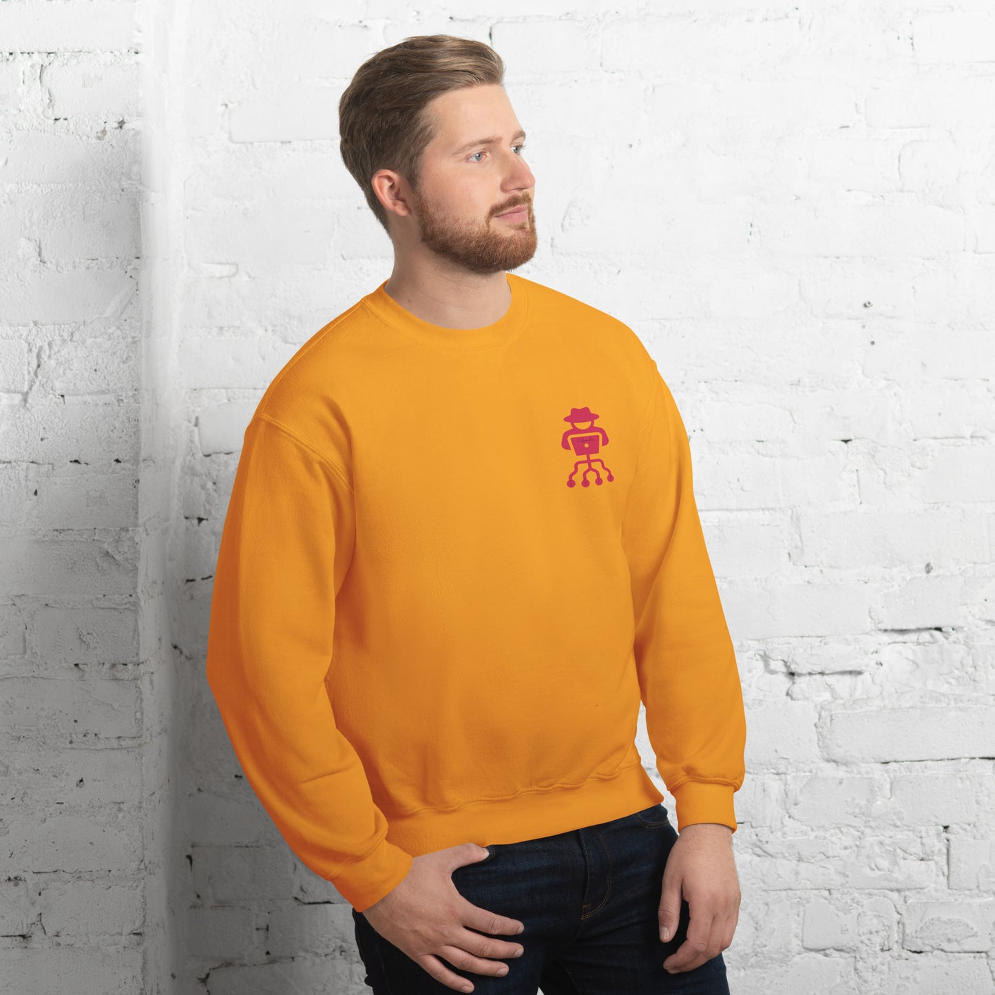 hamcodes unisex-crew-neck-sweatshirt-gold