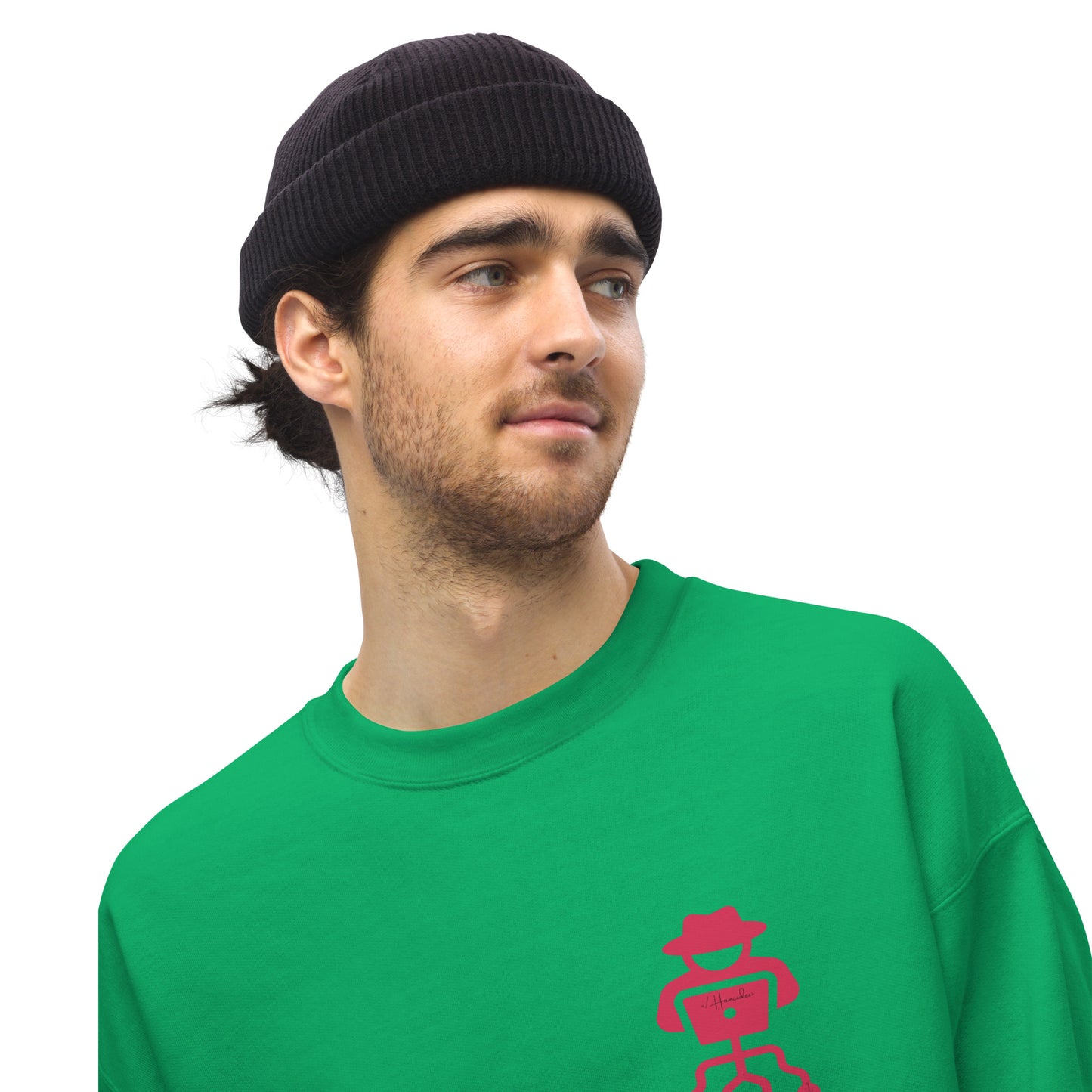 hamcodes unisex-crew-neck-sweatshirt-irish-green
