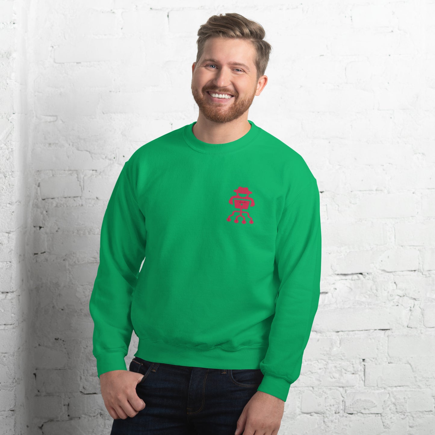 hamcodes unisex-crew-neck-sweatshirt-irish-green