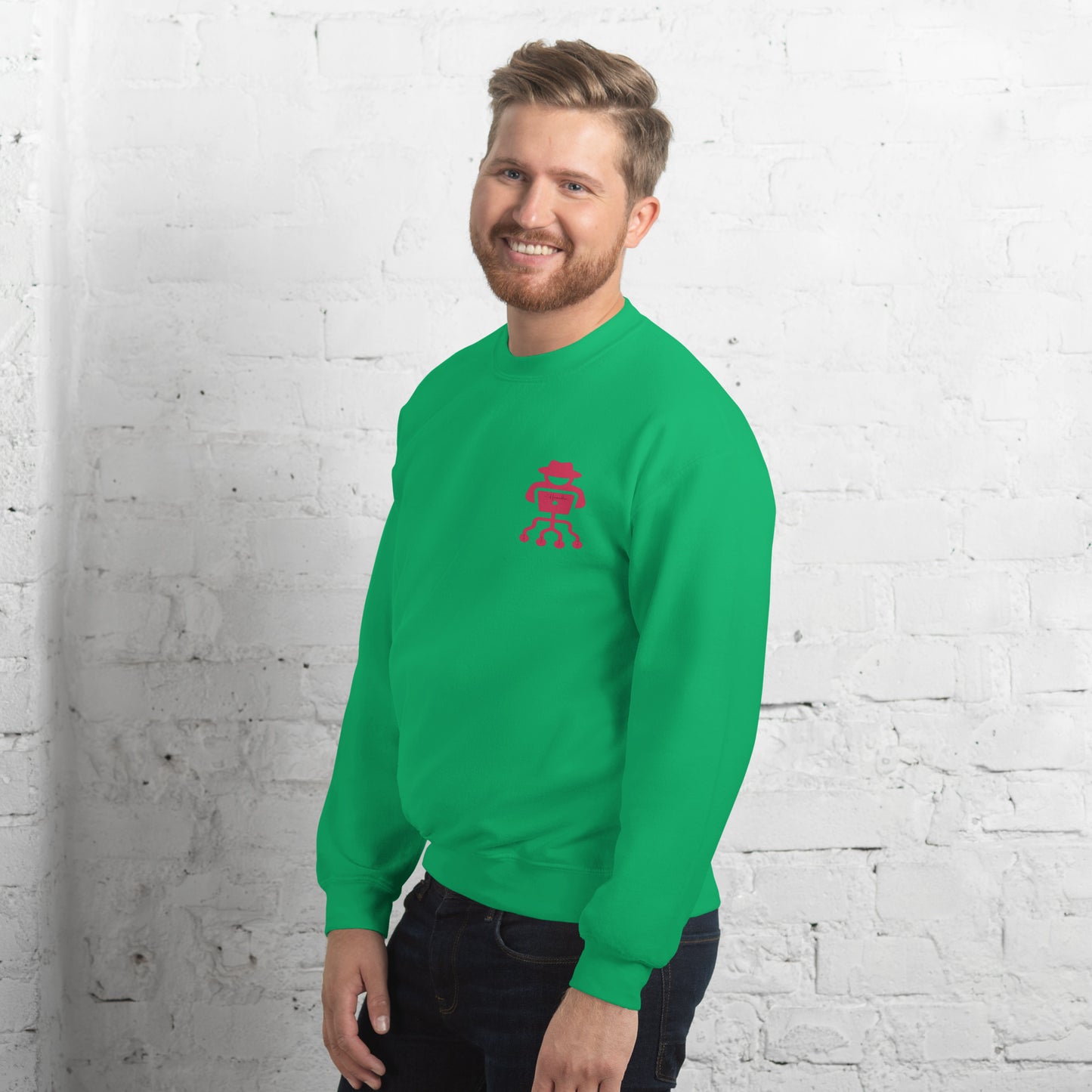 hamcodes unisex-crew-neck-sweatshirt-irish-green