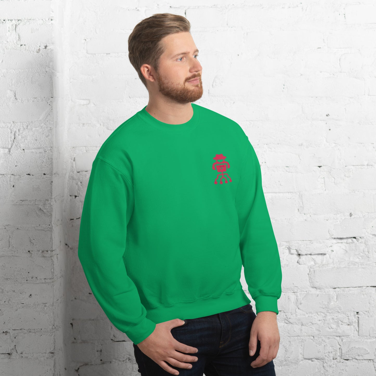 hamcodes unisex-crew-neck-sweatshirt-irish-green