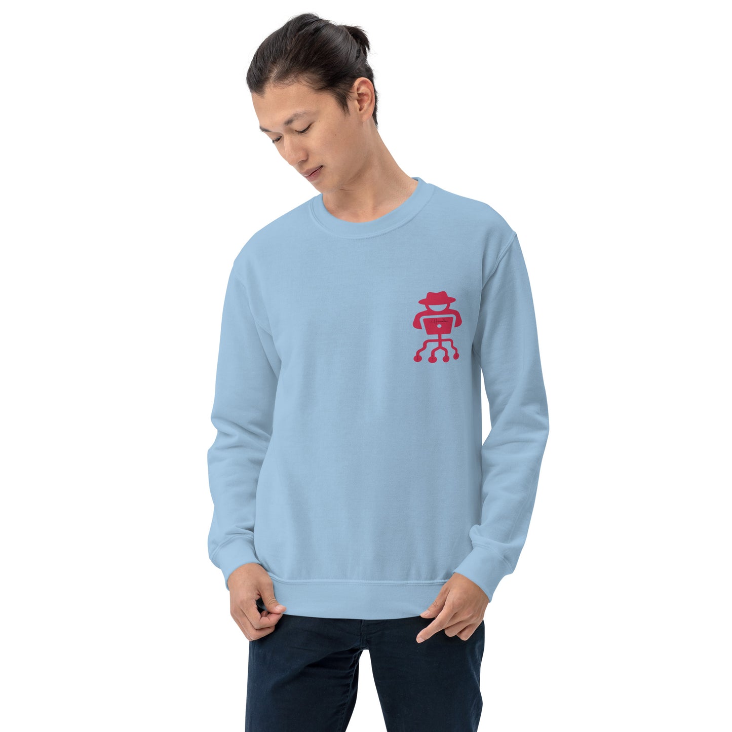 hamcodes unisex-crew-neck-sweatshirt-light-blue