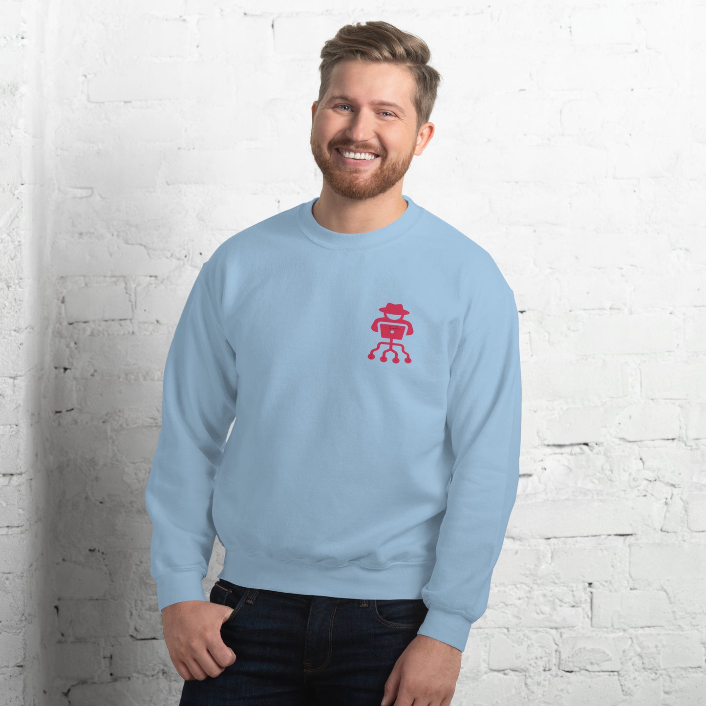 hamcodes unisex-crew-neck-sweatshirt-light-blue