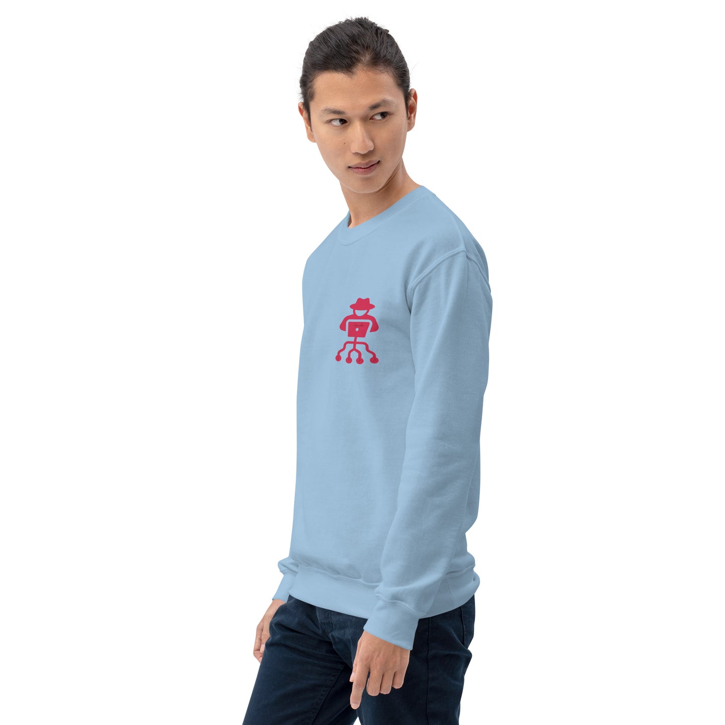 hamcodes unisex-crew-neck-sweatshirt-light-blue