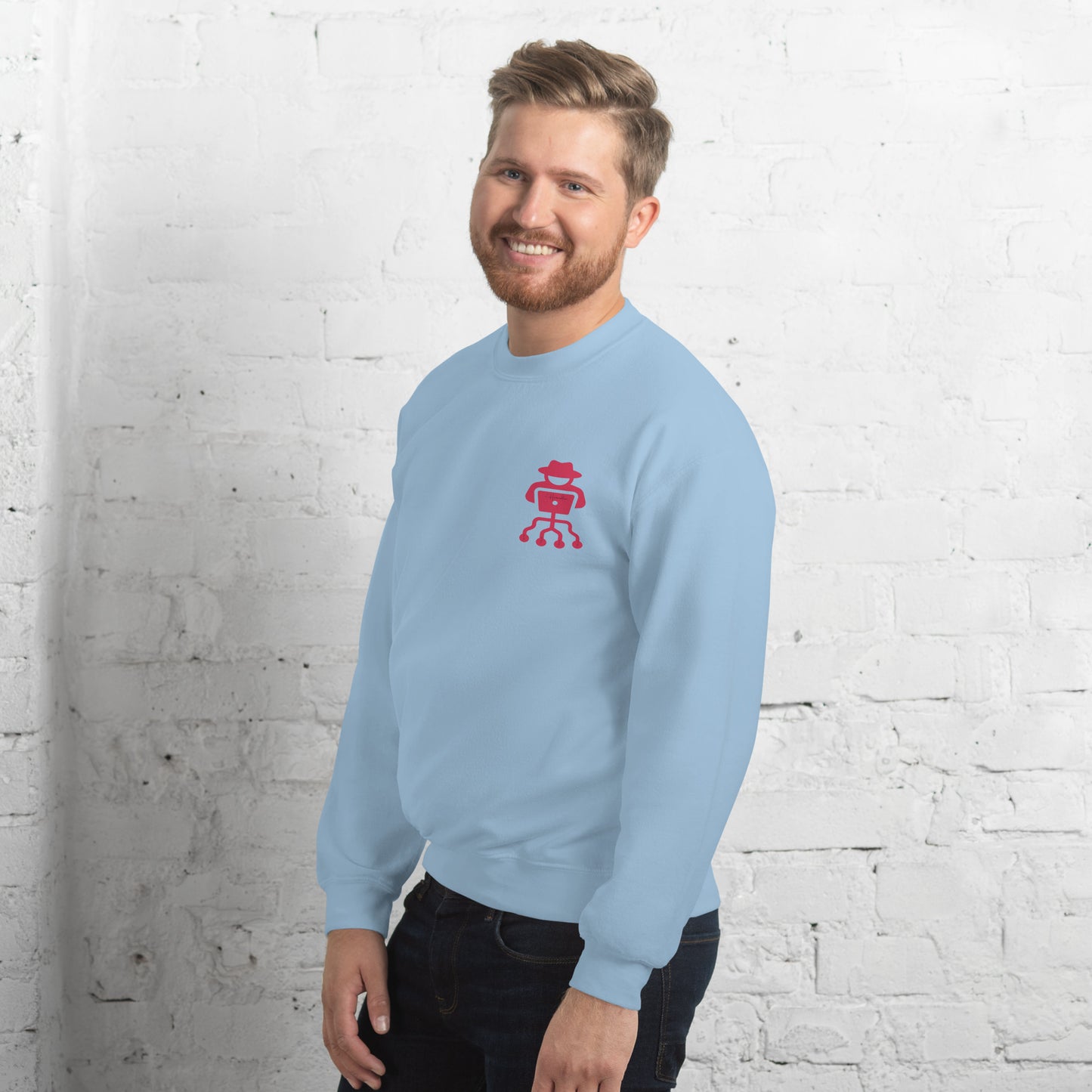 hamcodes unisex-crew-neck-sweatshirt-light-blue